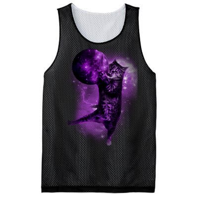 Cat World Galaxy Mesh Reversible Basketball Jersey Tank