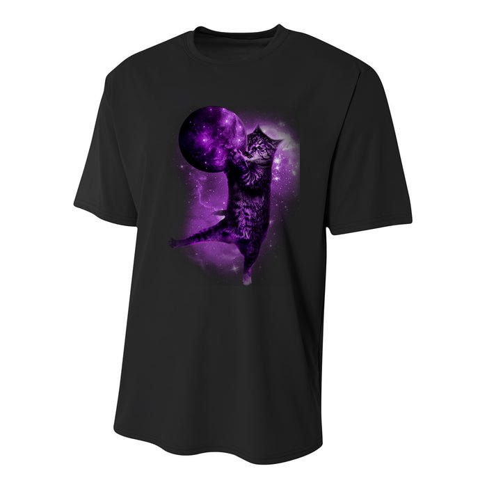 Cat World Galaxy Youth Performance Sprint T-Shirt