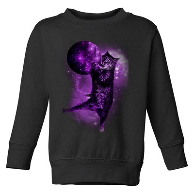 Cat World Galaxy Toddler Sweatshirt