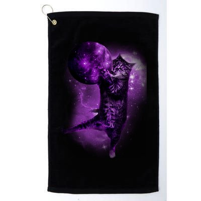 Cat World Galaxy Golf Towel
