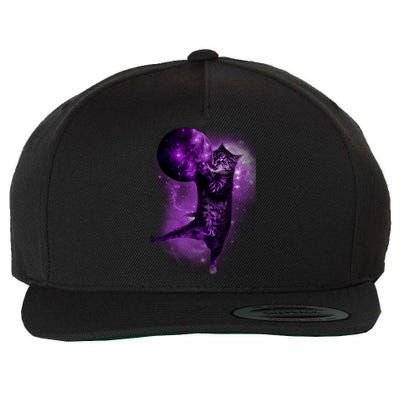 Cat World Galaxy Wool Snapback Cap