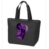Cat World Galaxy Zip Tote Bag