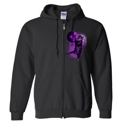 Cat World Galaxy Full Zip Hoodie