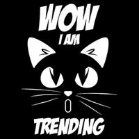 Cat Wow I'm Trending Full-Length Apron With Pockets