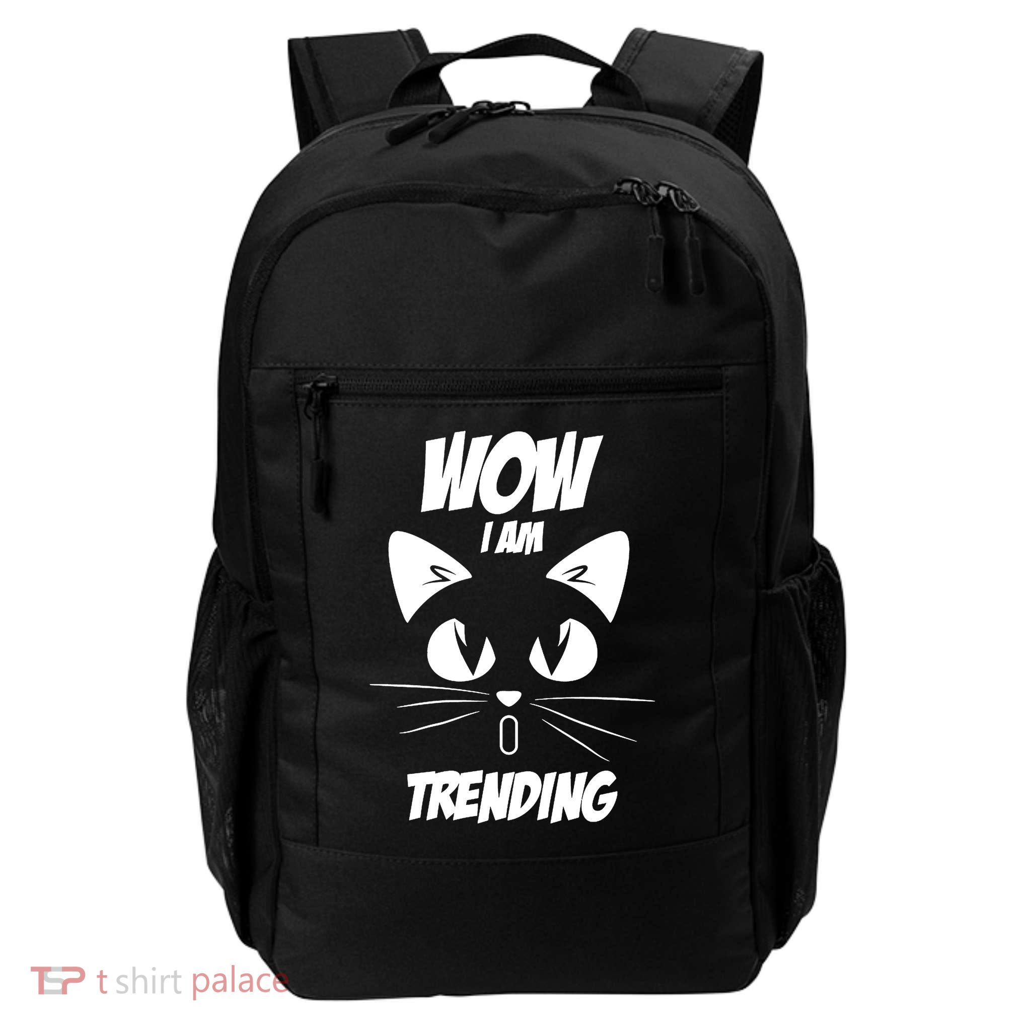 Cat Wow I'm Trending Daily Commute Backpack
