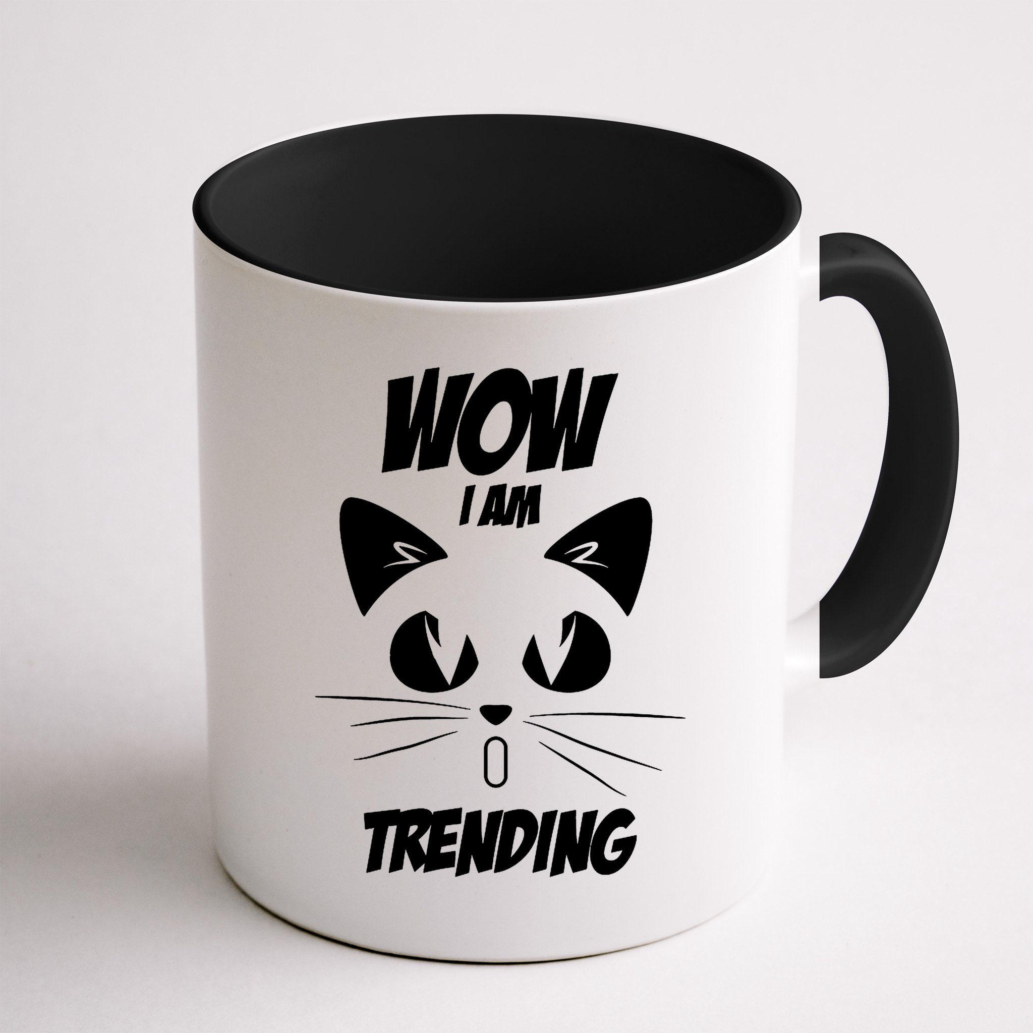 Cat Wow I'm Trending Mug