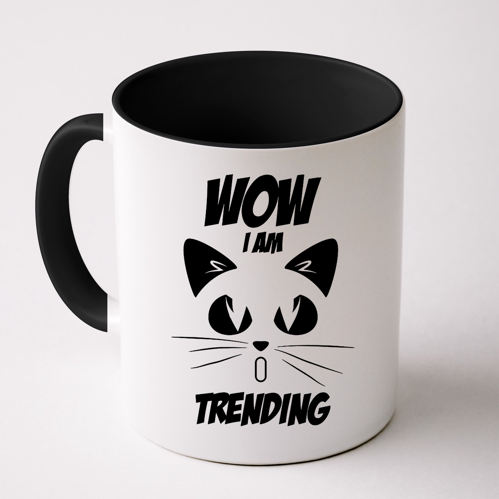Cat Wow I'm Trending Mug
