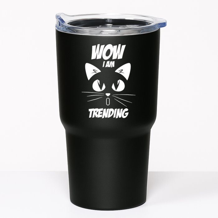 Cat Wow I'm Trending Tumbler