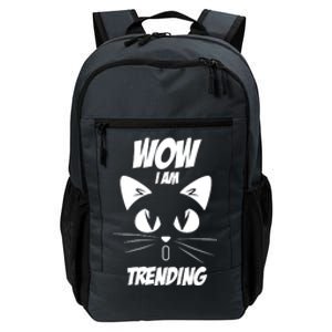 Cat Wow I'm Trending Daily Commute Backpack