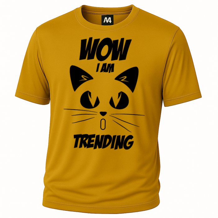 Cat Wow I'm Trending Performance Shirt