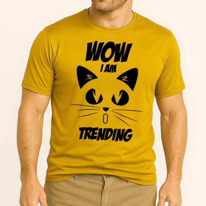 Cat Wow I'm Trending Performance Shirt