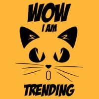 Cat Wow I'm Trending Performance Shirt