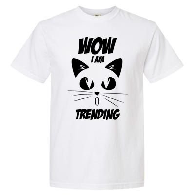 Cat Wow I'm Trending Garment-Dyed Heavyweight T-Shirt