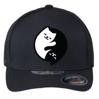 Cat Yin And Yang Cute Flexfit Unipanel Trucker Cap