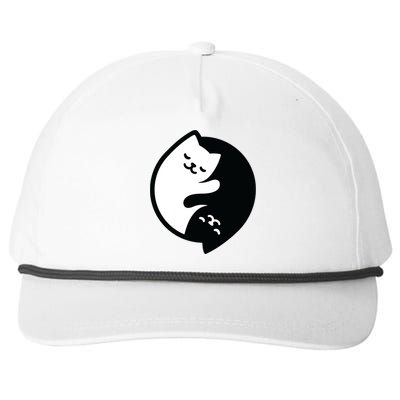 Cat Yin And Yang Cute Snapback Five-Panel Rope Hat