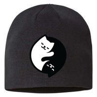 Cat Yin And Yang Cute Sustainable Beanie
