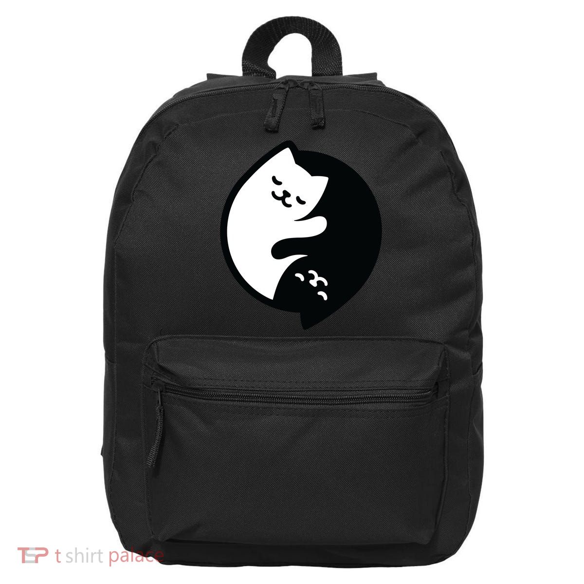 Cat Yin And Yang Cute 16 in Basic Backpack