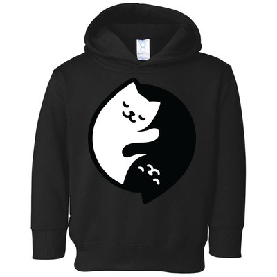 Cat Yin And Yang Cute Toddler Hoodie