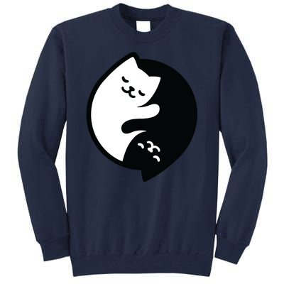 Cat Yin And Yang Cute Tall Sweatshirt