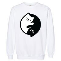 Cat Yin And Yang Cute Garment-Dyed Sweatshirt