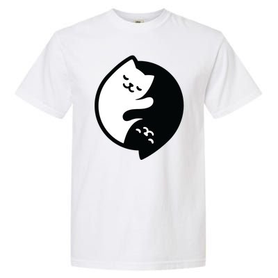 Cat Yin And Yang Cute Garment-Dyed Heavyweight T-Shirt