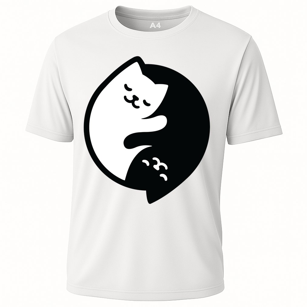 Cat Yin And Yang Cute Performance Shirt