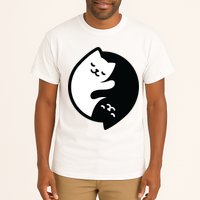 Cat Yin And Yang Cute Tall T-Shirt