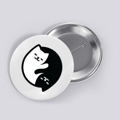 Cat Yin And Yang Cute Button