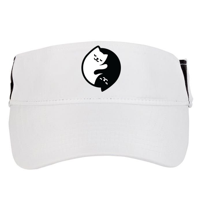 Cat Yin And Yang Cute Adult Drive Performance Visor
