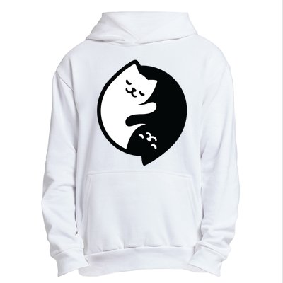 Cat Yin And Yang Cute Urban Pullover Hoodie