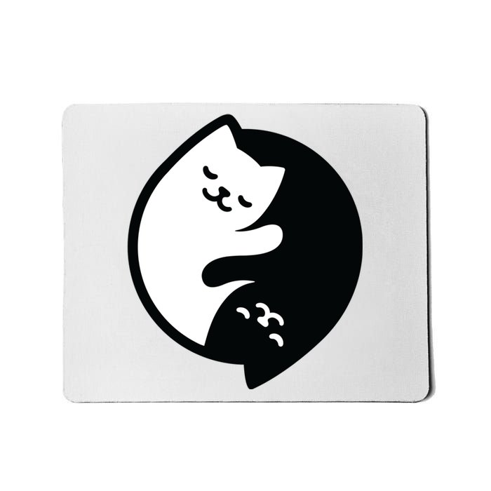 Cat Yin And Yang Cute Mousepad