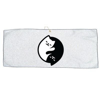 Cat Yin And Yang Cute Large Microfiber Waffle Golf Towel