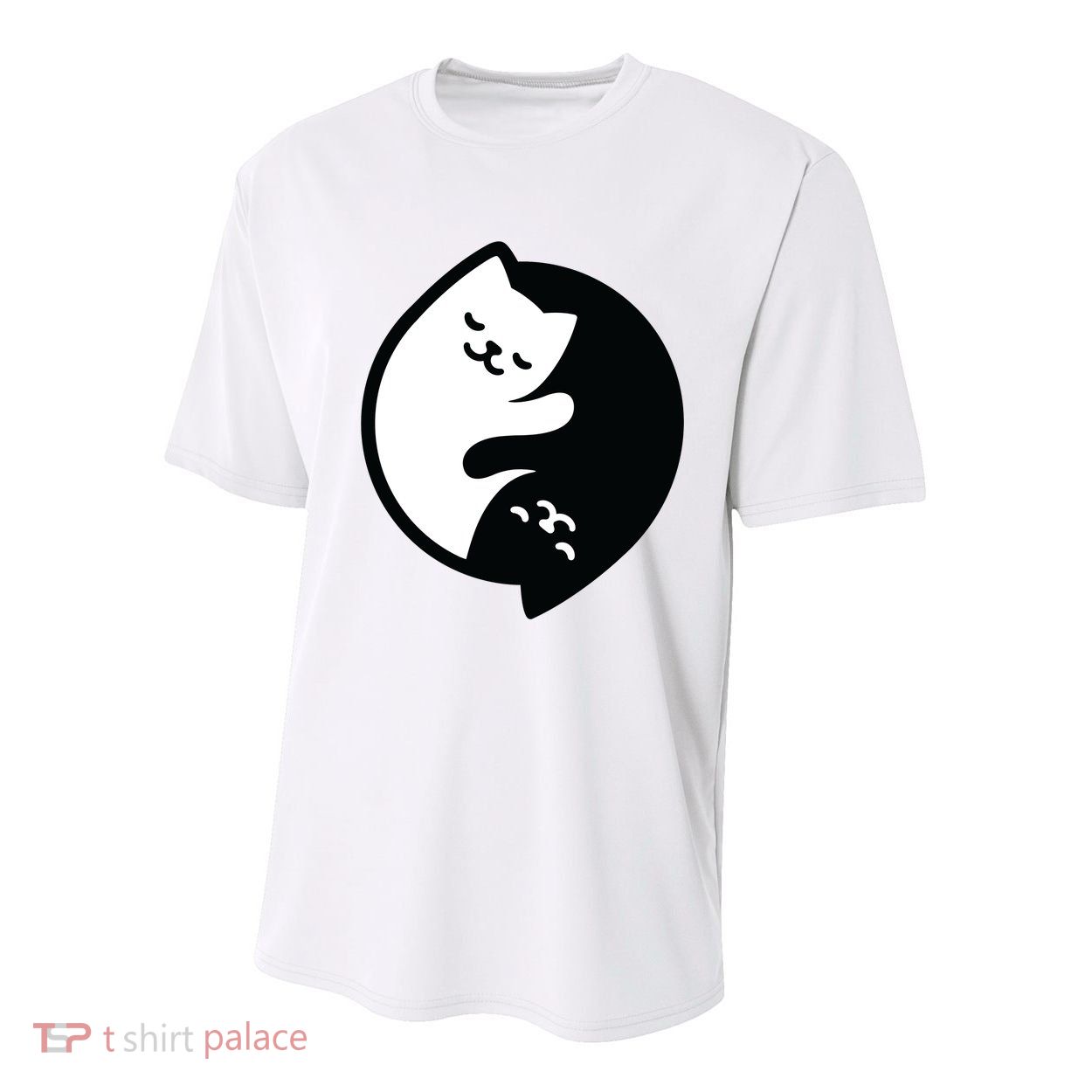 Cat Yin And Yang Cute Youth Performance Sprint T-Shirt