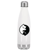 Cat Yin And Yang Cute Stainless Steel Insulated Water Bottle