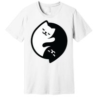 Cat Yin And Yang Cute Premium T-Shirt