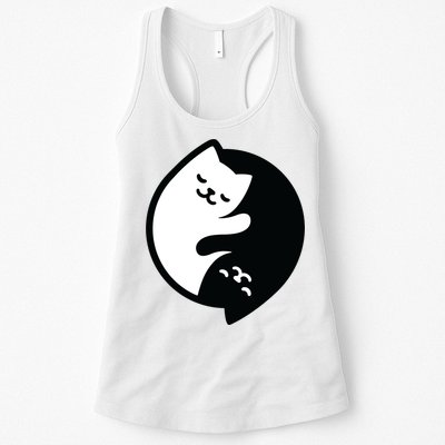 Cat Yin And Yang Cute Womens Tank Top