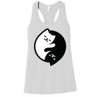 Cat Yin And Yang Cute Women's Racerback Tank