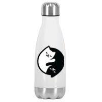 Cat Yin And Yang Cute Stainless Steel Insulated Water Bottle