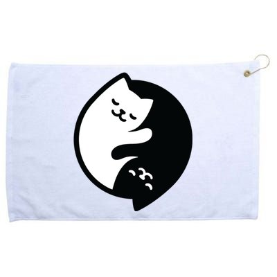 Cat Yin And Yang Cute Grommeted Golf Towel