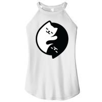 Cat Yin And Yang Cute Women's Perfect Tri Rocker Tank