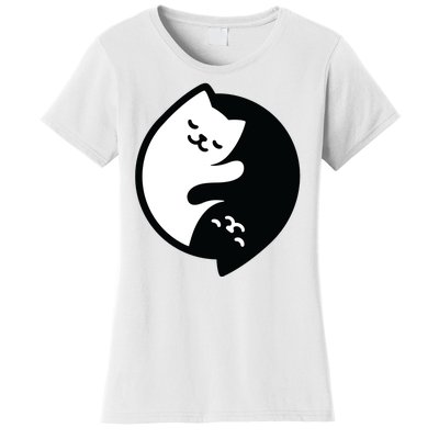 Cat Yin And Yang Cute Women's T-Shirt