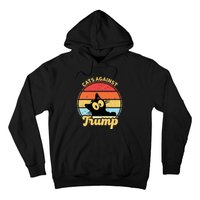 Cats Against Trump Funny Anti Trump 2020 Election Funny Cat Hoodie