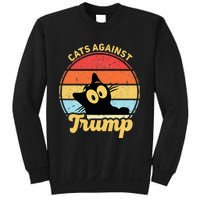 Cats Against Trump Funny Anti Trump 2020 Election Funny Cat Sweatshirt