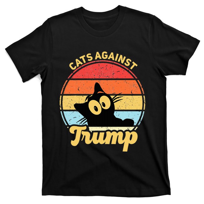 Cats Against Trump Funny Anti Trump 2020 Election Funny Cat T-Shirt