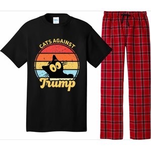 Cats Against Trump Funny Anti Trump 2020 Election Funny Cat Pajama Set