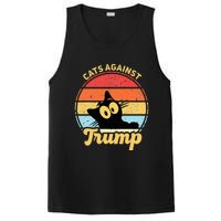 Cats Against Trump Funny Anti Trump 2020 Election Funny Cat PosiCharge Competitor Tank