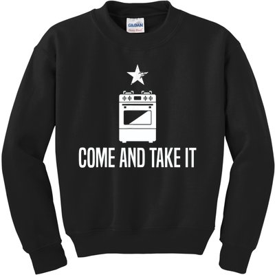 Come And Take It President Joe Biden Ban On Gas Stoves Kids Sweatshirt