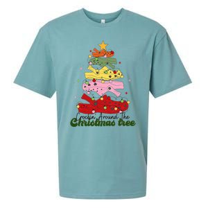 Crockin Around The Christmas Tree Crocking Around Sueded Cloud Jersey T-Shirt