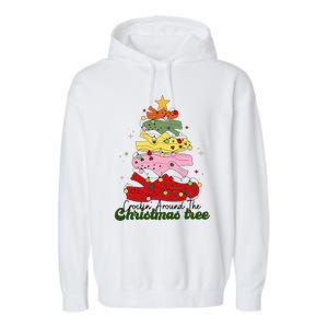 Crockin Around The Christmas Tree Crocking Around Garment-Dyed Fleece Hoodie