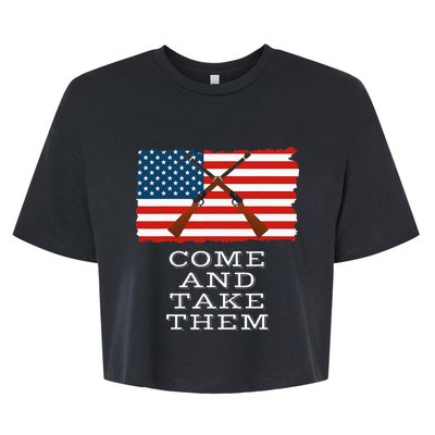 Come And Take It 2nd Amendment Gun Rights I Will Not Comply Bella+Canvas Jersey Crop Tee